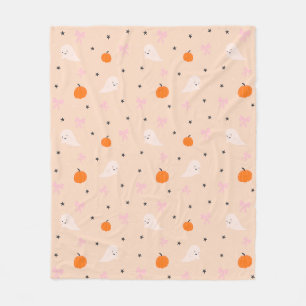 Cute Autumn Halloween Ghost Pattern Blanket
