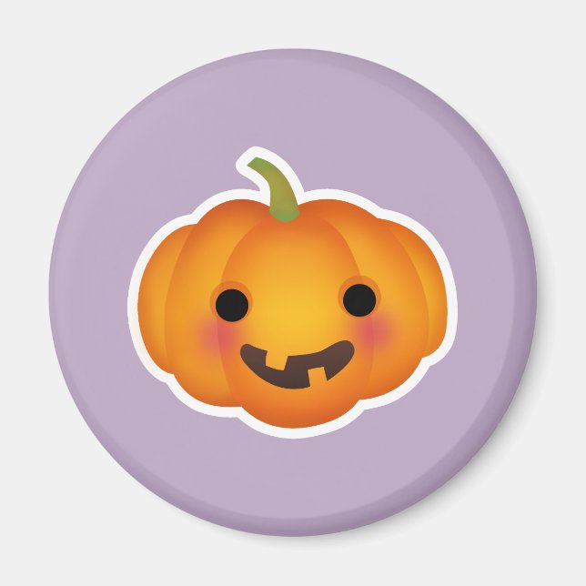 Cute Autumn Pumpkin Design Magnet (Front)