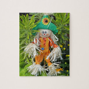Cute autumn scarecrow decoration jigsaw puzzle