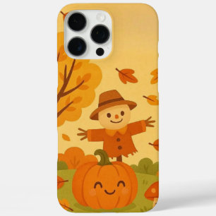 Cute autumn scene with pumpkin and squirrel iPhone 16 pro max case