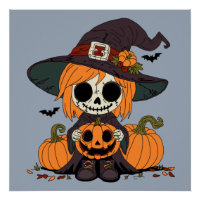 Cute Autumn Witch