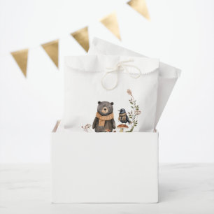 Cute Autumn Woodland Forest Baby Shower Favour Bag
