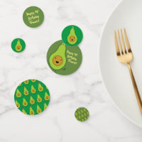 Cute Avocado 1st Birthday Party Table Decor