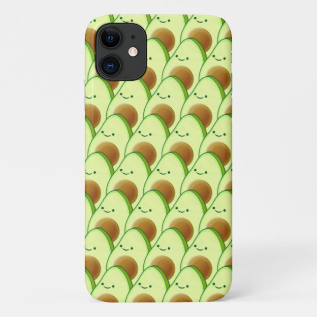 Cute Avocado All Over Drawing Case-Mate iPhone Case (Back)