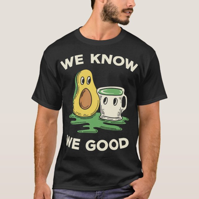 Cute avocado and matcha T-Shirt (Front)