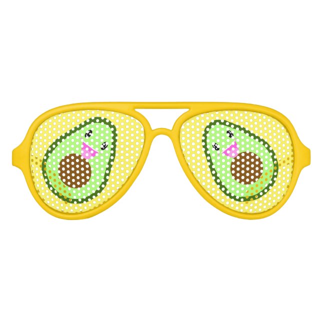 Cute Avocado Aviator Sunglasses (Front)