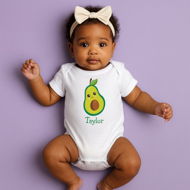 Cute Avocado Baby Bodysuit (Creator Uploaded)
