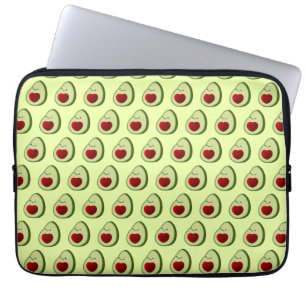 Cute Avocado Background  Laptop Sleeve