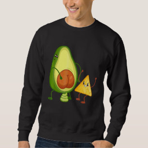 Cute Avocado Butt Pooping Guacamole With Tortilla  Sweatshirt