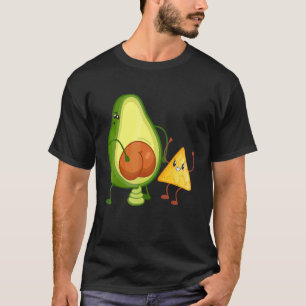 Cute Avocado Butt Pooping Guacamole With Tortilla T-Shirt