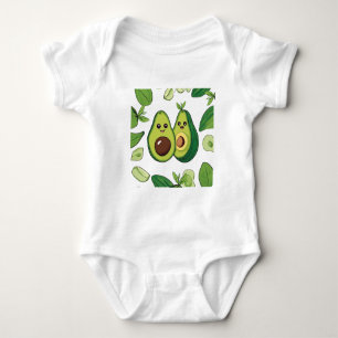 Cute Avocado Couple Phone Case Funny Kawaii Frui Baby Bodysuit