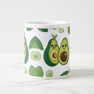 Cute Avocado Couple Phone Case Funny Kawaii Frui Large Coffee Mug