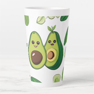 Cute Avocado Couple Phone Case | Funny Kawaii Frui Latte Mug