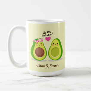 Cute Avocado Couple Valentines Day Gift  Coffee Mug