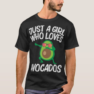 Cute Avocado Design For Girls Kids Healthy Fruit P T-Shirt