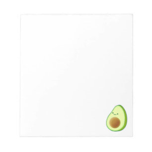 Cute Avocado Drawing Custom  Notepad