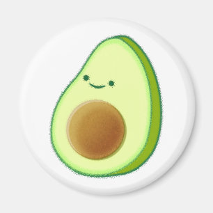 Cute Avocado Drawing Magnet
