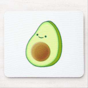 Cute Avocado Drawing Mouse Pad