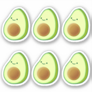 Cute Avocado Drawing Prints