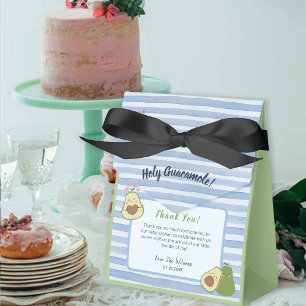 Cute Avocado Gender Neutral Twins Baby Shower Favour Box