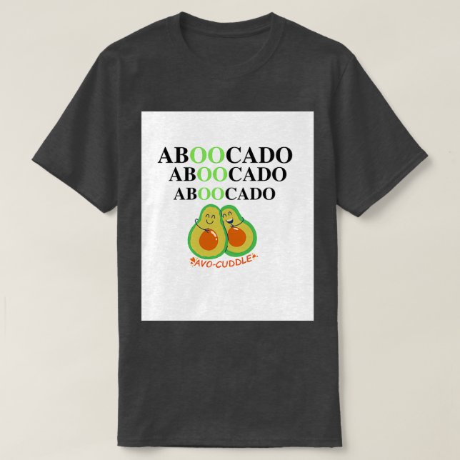 Cute Avocado Ghost Aboocado Halloween Perfect Gift T-Shirt (Design Front)
