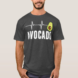 Cute Avocado Heartbeat, Vegan For Men Women, Guaca T-Shirt