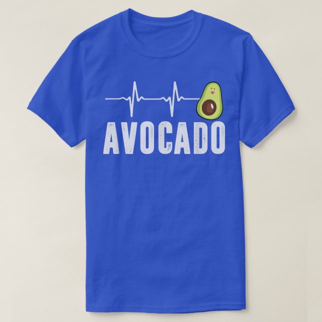 Cute Avocado Heartbeat, Vegan For Men Women, Guaca T-Shirt (Design Front)