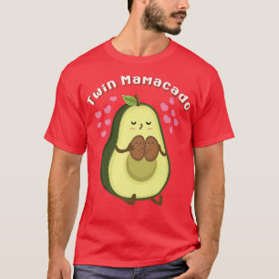 Cute Avocado Mama Fruit Pregnancy Pregnant Mum Twi T-Shirt