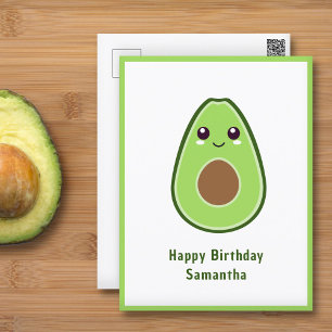 Cute Avocado Postcard