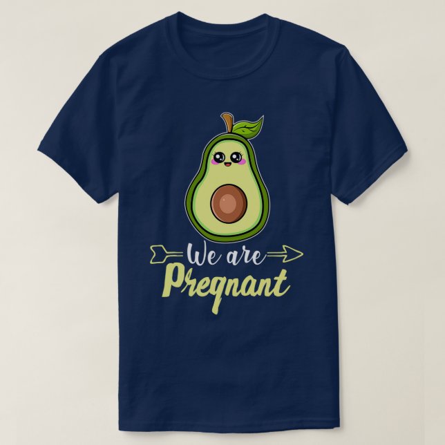 Cute Avocado Pregnancy Family Avocado Lover Vegan  T-Shirt (Design Front)