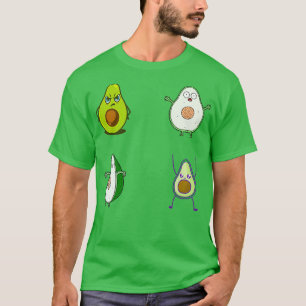 cute avocado sticker packs vegan T-Shirt
