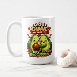 Cute Avocado Valentine’s Love Design, kawaii Love Coffee Mug