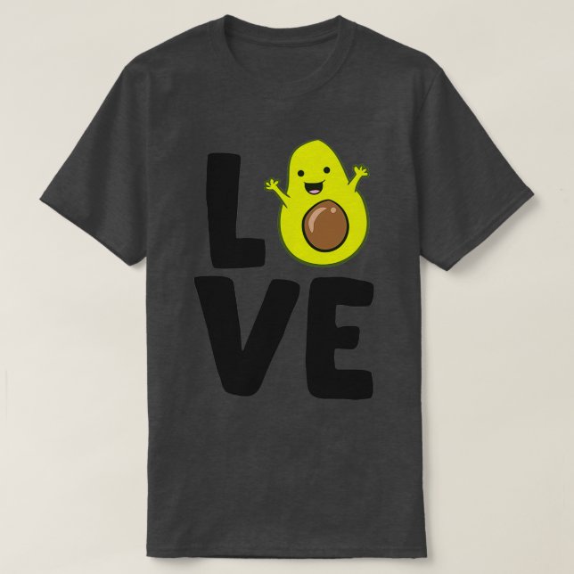 Cute Avocado Vegan Food Love Avocados T-Shirt (Design Front)