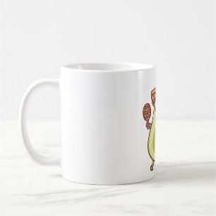 Cute Avocado With Sombrero Hat And Maracas Coffee Mug