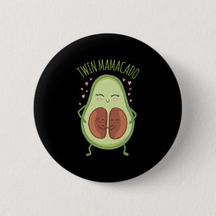 Cute Avocado Young Mummy 6 Cm Round Badge