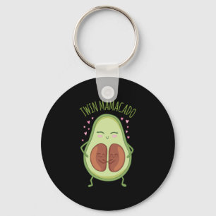 Cute Avocado Young Mummy Key Ring