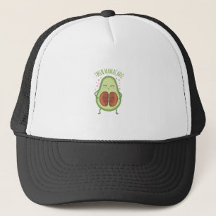 Cute Avocado Young Mummy Trucker Hat