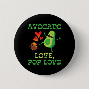 Cute Avocados Dancing Together Avocado Love Pop Lo 6 Cm Round Badge