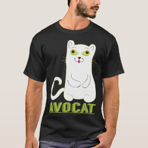 Cute Avocat Avogato Funny Avocado Cat Lover Gift T-Shirt