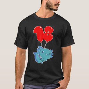Cute Axolotl - 18Th Birthday - Kids Balloon Party T-Shirt