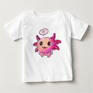 Cute Axolotl Comic in cartoon style Baby T-Shirt