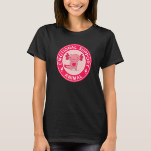Cute Axolotl Emotional Support Animal T-Shirt