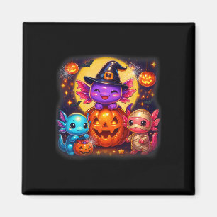 Cute Axolotl Jack O Lantern Halloween Costumes Boy Magnet