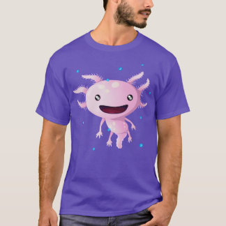 Cute Axolotl Kawaii Amphibian Kids T-Shirt