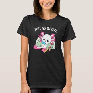 Cute Axolotl Lover Mexican Salamander Relaxolotl T-Shirt