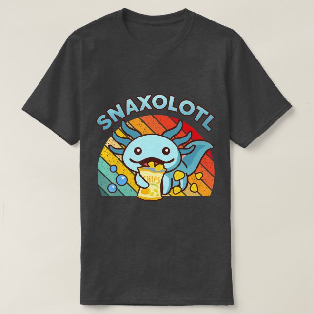 Cute Axolotl Lover Snaxolotl  (119)  T-Shirt (Design Front)