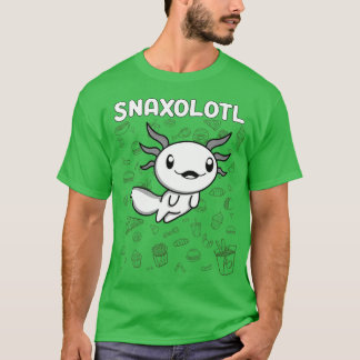 Cute Axolotl Lover Snaxolotl  (78)  T-Shirt