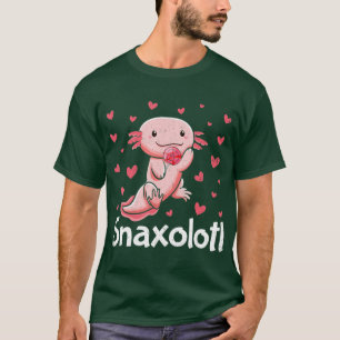Cute Axolotl Lover Snaxolotl (88) T-Shirt