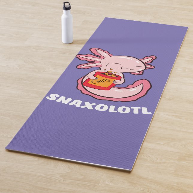Cute Axolotl Lover Snaxolotl Kawaii Axolotl Food Yoga Mat (In Situ)