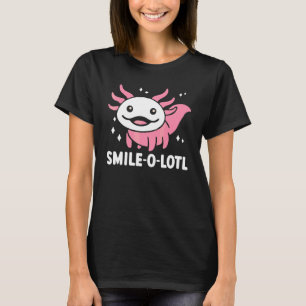 Cute Axolotl  Mexican Salamander Smileolotl T-Shirt